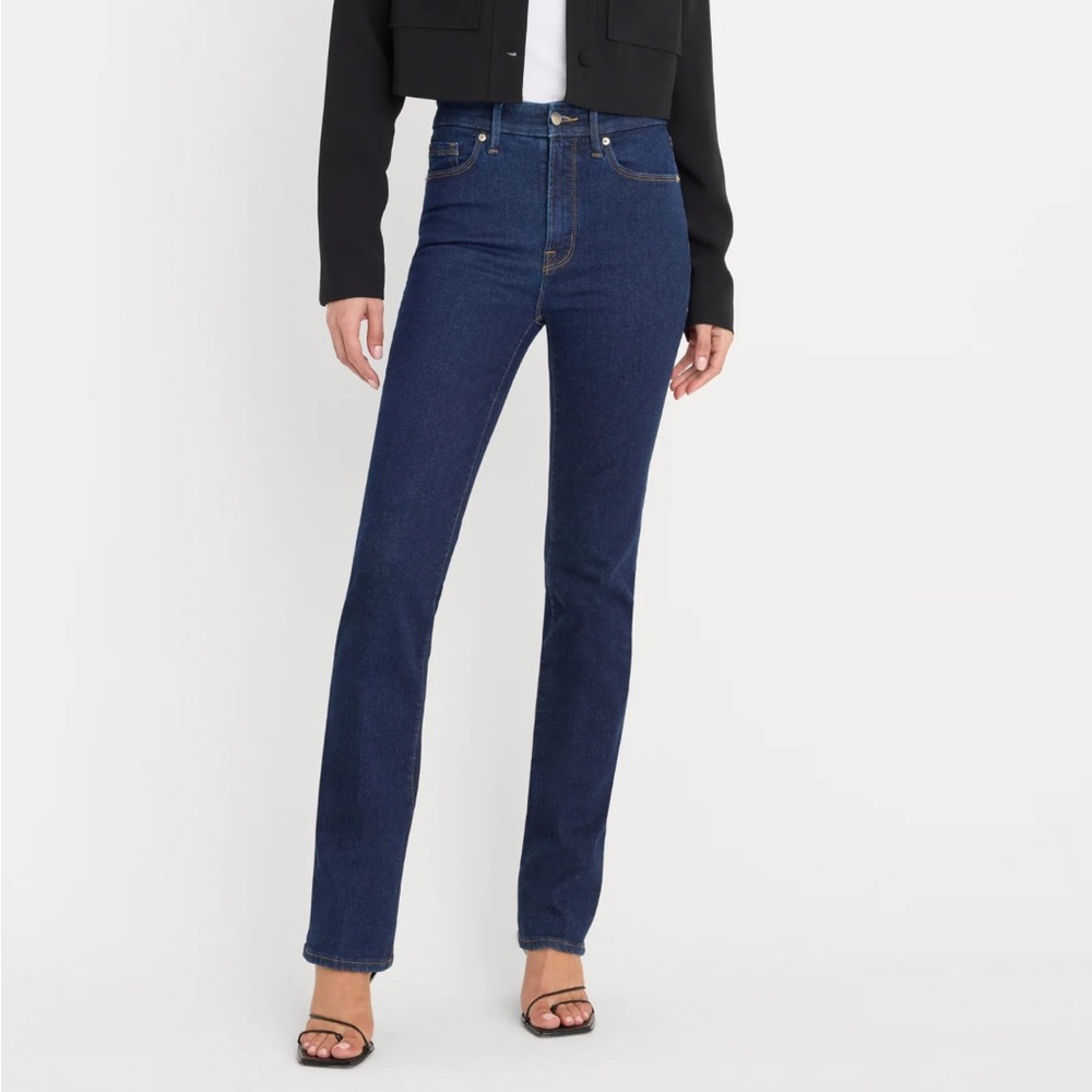 Good American ALWAYS FITS GOOD CLASSIC SLIM STRAIGHT JEANS